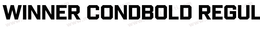 Winner CondBold Regular字体转换